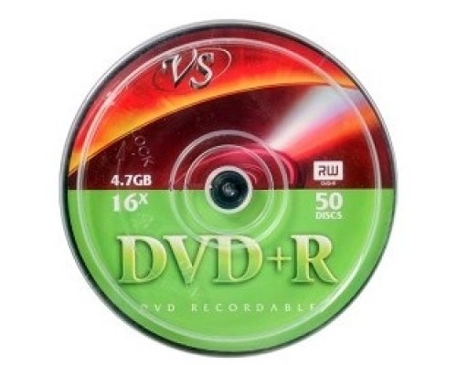 [Диск] Диски VS DVD+R 4.7Gb, 16x, Cake Box 50шт.(620472)
