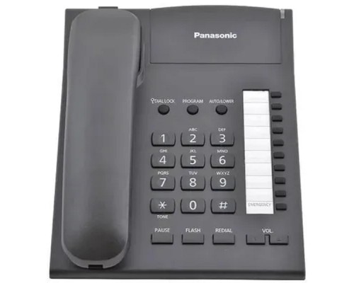 [Телефон] Panasonic KX-TS2382RUB (черный) {индикатор вызова,повторный набор последнего номера,4 уровня громкости звонка}