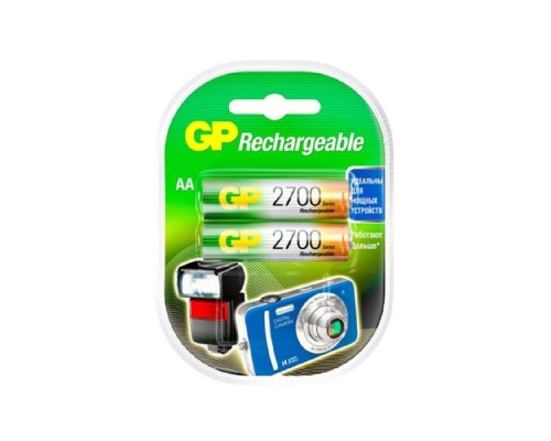 [Аккумулятор] GP ReEnergy 270AAHC AA, емкость 2650 мАч (270AAHCRGY-2CRCB2) (2 шт. в уп-ке) 2PL2  аккумулятор