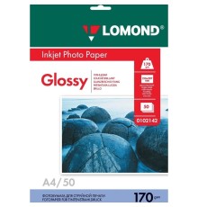 LOMOND 0102142 Фотобумага односторонняя глянцевая А4, 170г/м2, 50 листов