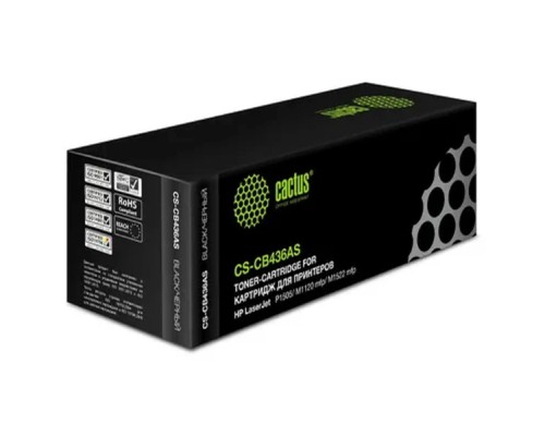 [расходные материалы] CACTUS CS-CB436AS Картридж  для LJ P1505/M1120 mfp/M1522 mfp (2000 стр.)