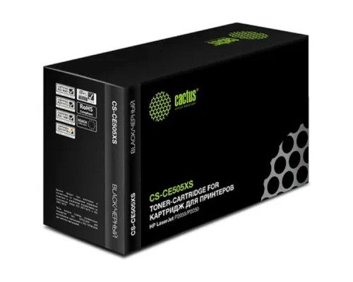 [расходные материалы] CACTUS CE505X Картридж (CS-CE505XS) для LaserJet P2055, черный, 6500 стр.