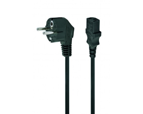 [кабели] Кабель питания Cablexpert Schuko-C13, VDE, 3х0.75мм2, 10А, с заземлением, 10м, черный, пакет [PC-186-VDE-10M]