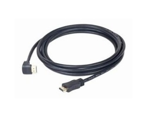 [кабели] Кабель HDMI Cablexpert CC-HDMI490-15, 19M/19M, v2.0, медь, позол.разъемы, экран, угловой, 4.5м, черный, пакет