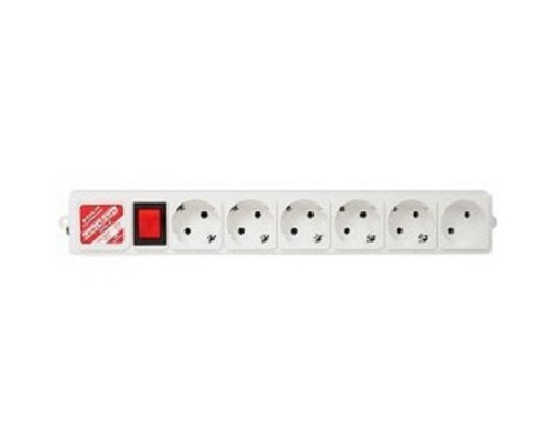 [Сетевые фильтры] PowerCube Фильтр-удлинитель (SPG(5+1)-B-15), 6 розеток, 5м. 10А/ 2,2кВт, серый