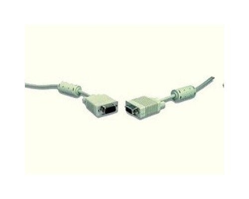 [кабели] Gembird/Cablexpert CC-PPVGA-10, Кабель VGA Premium  15M/15M, 3.0м, белый, тройной экран, феррит.кольца 