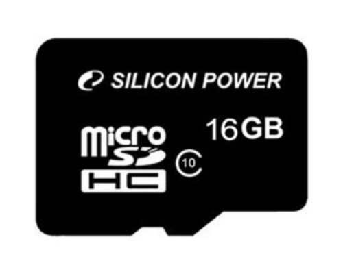 [Карта памяти ] Micro SecureDigital 16Gb Silicon Power SP016GBSTH010V10 {MicroSDHC Class 10}