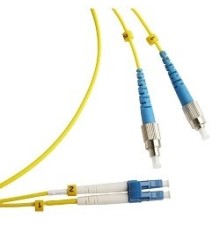 Hyperline FC-D2-9-FC/UR-LC/UR-H-5M-LSZH-YL (FC-9-FC-LC-UPC-5M) Патч-корд волоконно-оптический (шнур) SM 9/125 (OS2), FC/UPC-LC/UPC, duplex, LSZH, 5 м