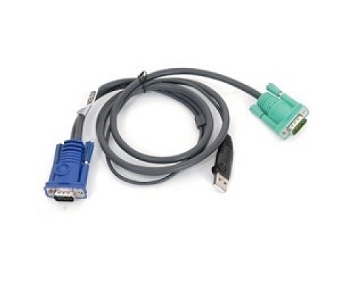 [Переключатель] ATEN 2L-5203U Кабель KVM  USB(тип А Male)+HDB15(Male) <->  SPHD15(Male) 3,0м., черный.