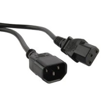 Hyperline PWC-IEC13-IEC14-5.0-BK Кабель питания монитор-компьютер IEC 320 C13 - IEC 320 C14 (3x0.75) 5м