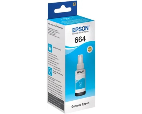 [Расходные материалы] EPSON C13T66424A/C13T664298 Чернила для L100 (cyan) 70 мл
