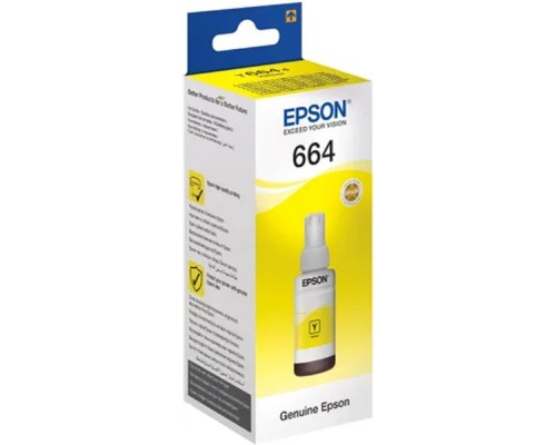 [Расходные материалы] EPSON C13T66444A/C13T664498   Чернила для L100 ( yellow) 70 мл  