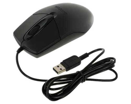 [Мышь] A-4Tech Мышь OP-720 (черный) USB, пров. опт. мышь, 2кн, 1кл-кн [513289]