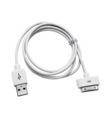 Кабель USB2.0 Cablexpert AM/Apple, для iPhone/iPod/iPad 30 pin, 1м, белый, пакет (CC-USB-AP1MW)