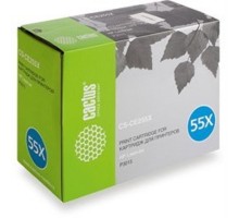 CACTUS CS-CE255XS Картридж для принтеров  LaserJet P3015, черный, 12500 стр.