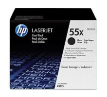 HP CE255XD Картридж ,Black{LJ P3015, Black, (2 х 12500стр), 2-pack}