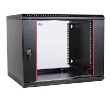 ЦМО Шкаф телекоммуникационный настенный разборный 6U (600х650) дверь стекло,цвет черный (ШРН-Э-6.650-9005) (1 коробка)