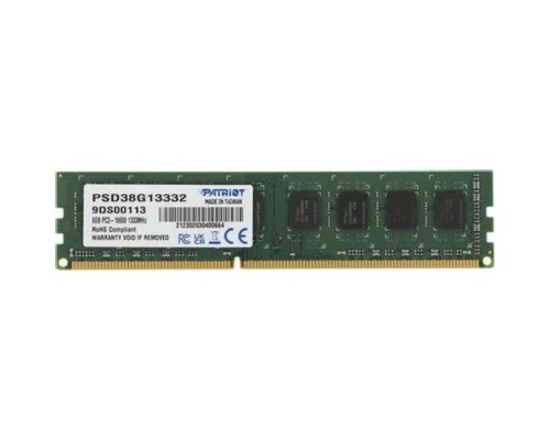 [Модуль памяти] Patriot DDR3 DIMM 8GB (PC3-10600) 1333MHz PSD38G13332