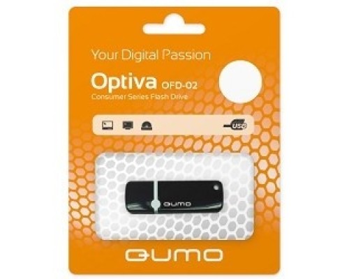[Носитель информации] USB 2.0 QUMO 8GB Optiva 02 Black [QM8GUD-OP2-black]