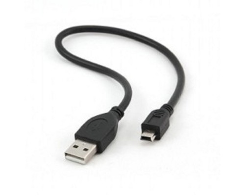 [кабели] Gembird CCP-USB2-AM5P-1 USB 2.0 кабель PRO для соед. 0,3м AM/miniBM  позол.конт., черный 