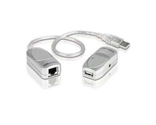 [Переключатель] ATEN UCE60 Удлинитель/усилитель/extender, USB 1.1, 60 метр., USB А-тип, Male/Female, без шнуров, питание от шины