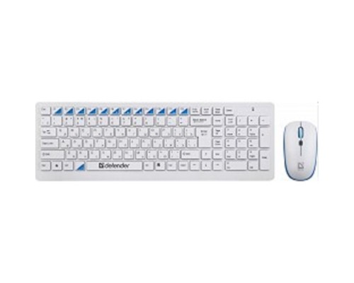 [Клавиатура] Defender Клавиатура + мышь Skyline 895  Nano W White USB [45895] {2.4ГГц, беспроводная}