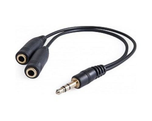 [Наушники] Аудио-переходник DEFENDER jack 3.5mm разветвитель на два разъема jack 3.5mm [63001]