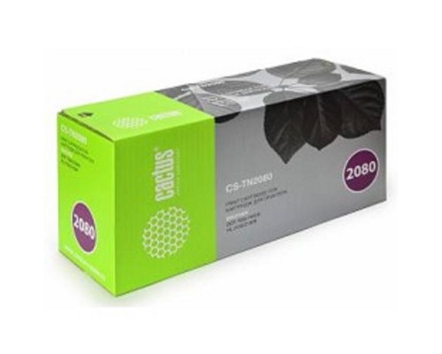 [расходные материалы] CACTUS TN-2080 Тонер-картридж (CS-TN2080)  для  Brother HL-2130R/DCP-7055R, 700 стр.