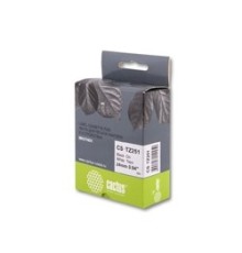 TZ-251_CACTUS Лента CACTUS (CS-TZ251) для печати наклеек в устройствах brother P-touch 1010/1280/1280VP/2700VP, черный на белом, 24мм х 8м