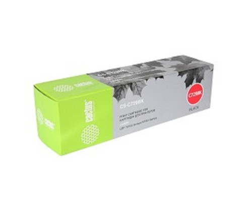 [расходные материалы] CACTUS Cartridge 729BK Картридж (CS-C729BK) для принтеров CANON i-SENSYS LBP7010C/ LBP7018C, черный, 1200стр.