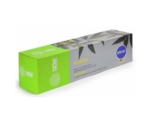 [расходные материалы] C13S050187_CACTUS Картридж CACTUS (CS-EPS187) для EPSON AcuLaser C1100/C1100N/CX11/CX11N/CX11NF/CX11NFC yellow,4000стр