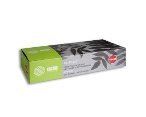 [расходные материалы] CACTUS TK-435 Тонер-картридж (CS-TK435) для МФУ Kyocera Mita TASKalfa 180/181/220/221, черный, 15000 стр. (туба, 700 г.)
