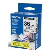 Brother TZE-261 Картридж для термопринтера P-Touch с лентой 36 мм черный на белом (TZE261)