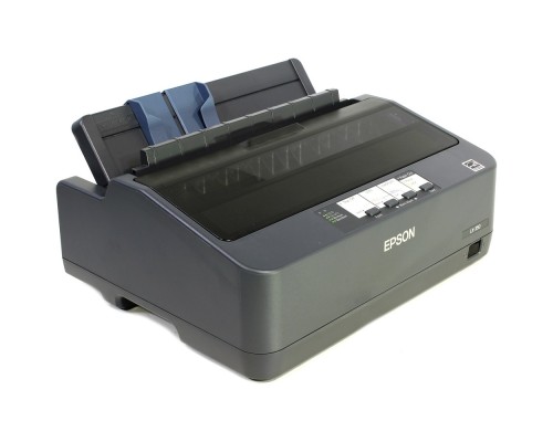 [Принтер] Epson LX-350 [C11CC24031/C11CC24032] {Формат А4, ширина печати 80 колонок, скорость 357 зн./сек. (12 cpi) в режиме HSD, интерфейсы: USB, LPT,COM, память 128 Кб}