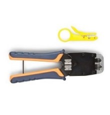 Hyperline HT-500 Инструмент обжимной для RJ-45, RJ-12, профессиональный 