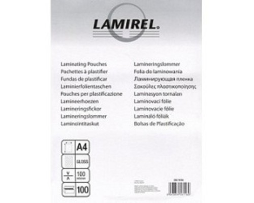 [Пленка] Lamirel Пленка для ламинирования CRC-7865801 (А4, 100мкм, 100 шт.)
