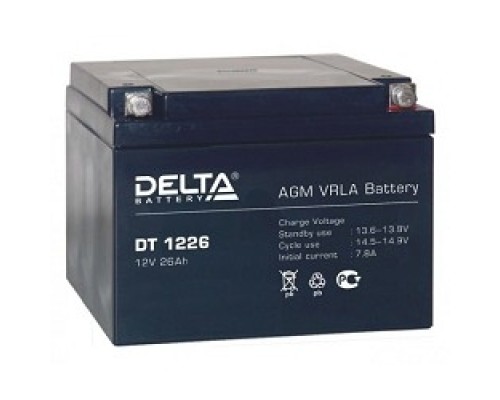 [батареи] Delta DT 1226 (26 Ач, 12В) свинцово- кислотный аккумулятор  