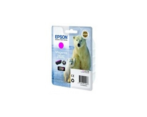 [Расходные материалы] EPSON C13T26334010/4012 Картридж для Epson XP-600, XP-605, XP-700, XP-800, Пурпурный. 26XL MA (cons ink)