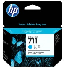 HP CZ134A Картридж №711, Cyan {Designjet T120/T520, Cyan (29ml 3 - pack)}