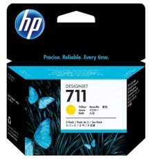 HP CZ136A Картридж №711, Yellow {Designjet T120/T520, Yellow (29ml 3 - pack)}