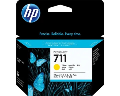 [Расходные материалы] HP CZ136A Картридж №711, Yellow {Designjet T120/T520, Yellow (29ml 3 - pack)}