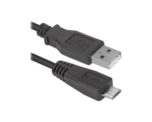 [кабели] Defender USB08-06 USB 2.0 кабель для соед. USB 2.0 AM-MicroBM,1.8м, PolyBag   (87459)