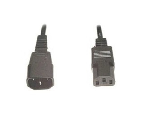 [кабели] Кабель питания Cablexpert C13-C14, 3х0.5мм2, 6А, с заземлением, 1.8м, черный, пакет