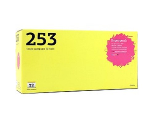 [Расходные материалы] T2 CE253A Картридж для HP CLJ CP3525n/CM3530 (7000 стр.) пурпурный, с чипом