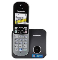 Panasonic KX-TG6811RUB  (черный) {Беспроводной DECT,40 мелодий,телефонный справочник 120 зап.}