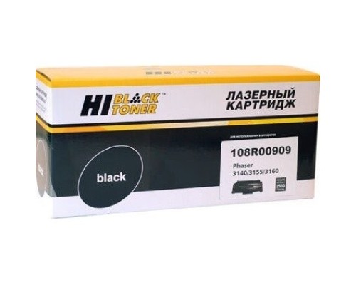 [Расходные материалы] Hi-Black 108R00909 Картридж с чипом для Xerox Phaser 3140/3155/3160, 2500 стр.