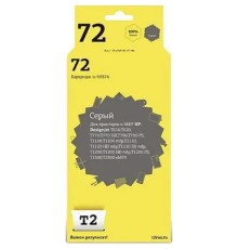 T2 C9374A Картридж (IC-H9374) №72 для HP Designjet T610/T620/T770/T790/T1100/T1200/T1300/T2300, серый, 600 стр.