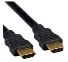 Кабель HDMI Cablexpert CC-HDMI4F-1M, 19M/19M, v2.0, медь, позол.контакты, экран, плоский кабель, 1м, черный, пакет