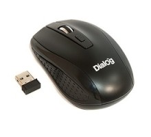 Мышь MROP-01U BLACK Dialog Pointer RF 2.4G Optical - 5 кнопок + ролик прокрутки, USB, черная