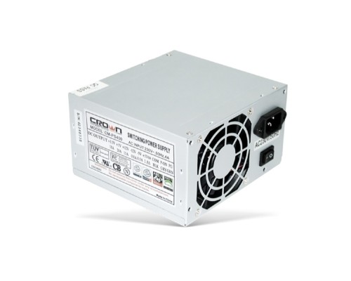 [Блок питания] CROWN Блок питания  CM-PS400W (20+4in, 80mm FAN, SATA*2, PATA(big Molex)*4, FDD*1, 4+4pin, Lines 1x12V OEM)